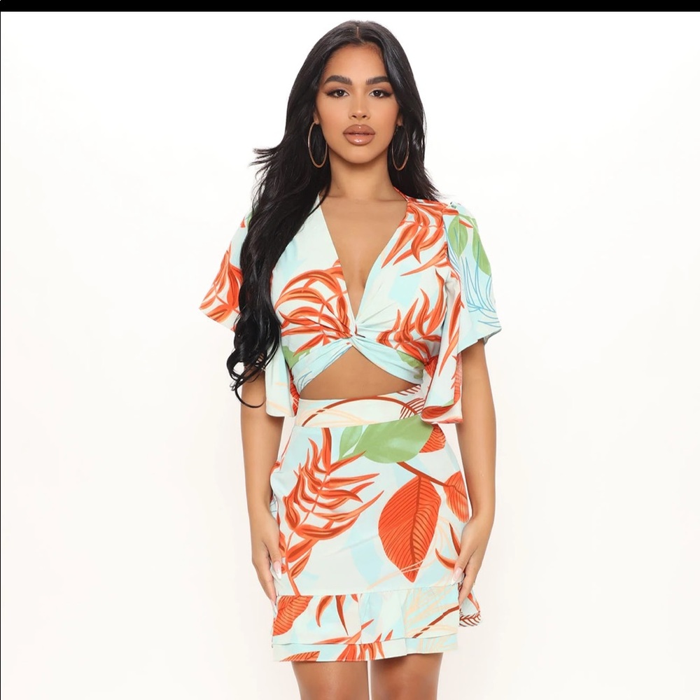 2 piece floral set
